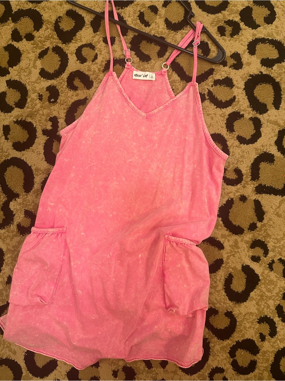 Pink Washed Romper LG